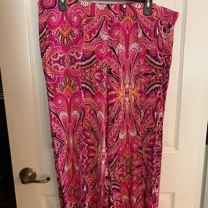 EST 1946 Pink Paisley Gaucho Pants - EUC
